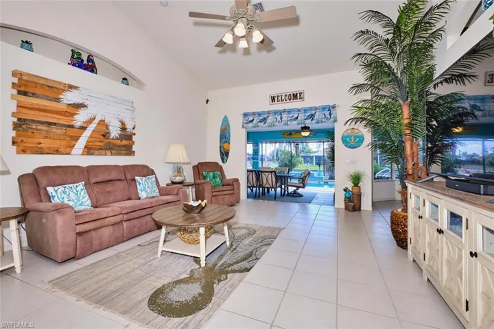 Open Floor plan with high ceilings