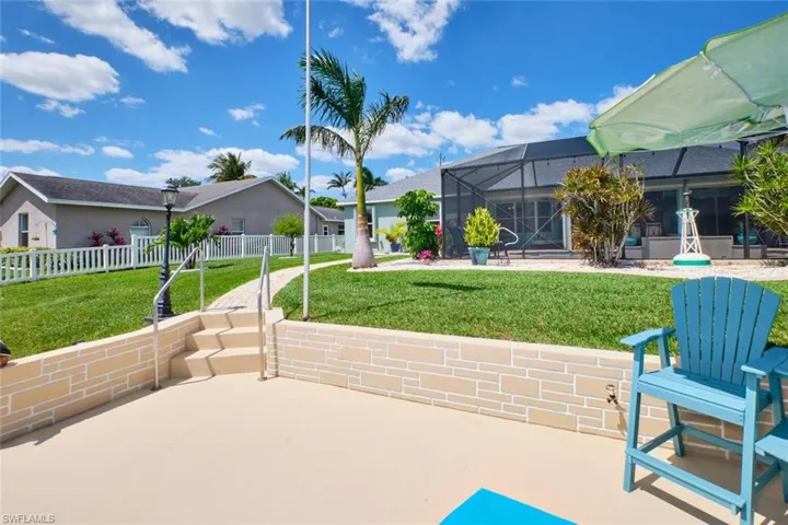 Concrete dock with steps