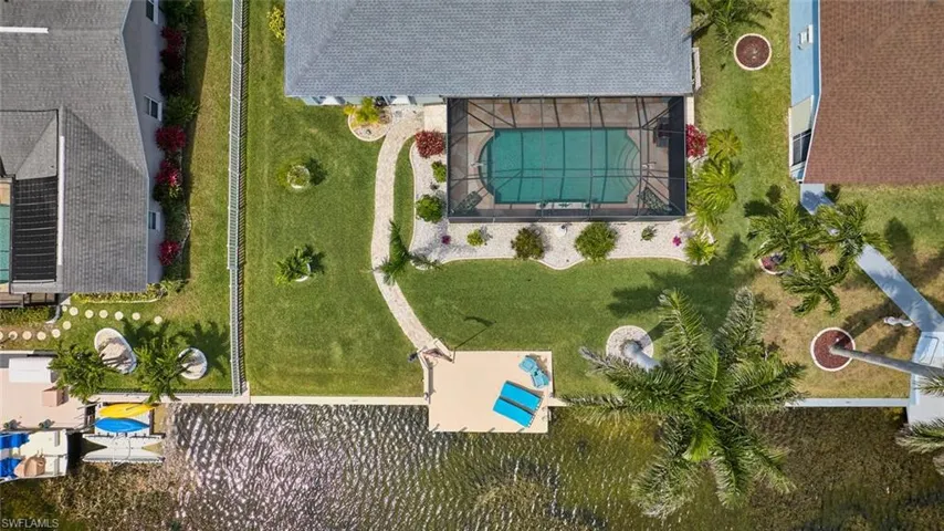 Birds eye view of property