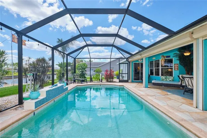 Large heated pool