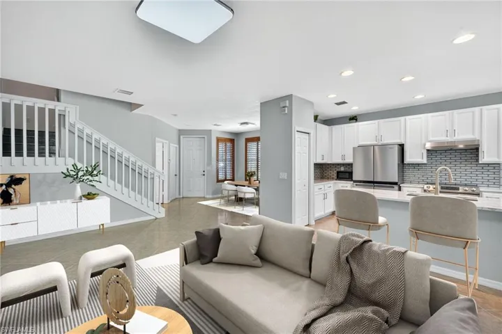 Virtually Staged Living Room