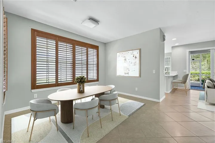 Virtually Staged Dining Room