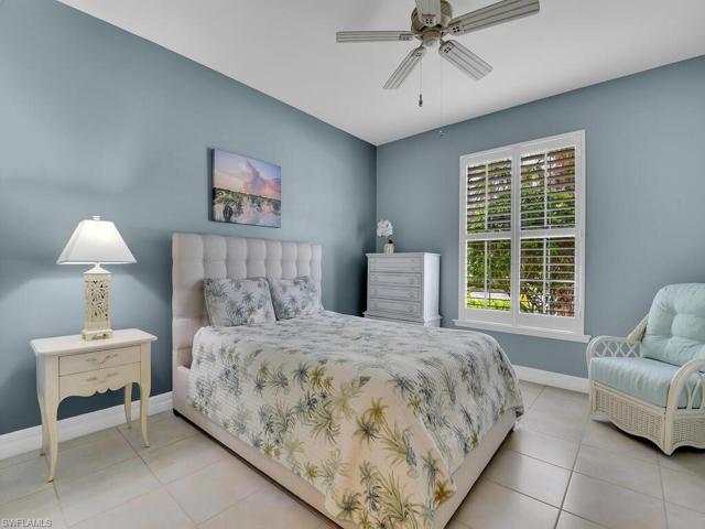 Second bedroom with view of the lake across the street