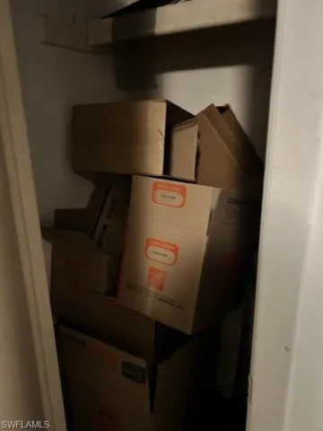 storage closet in garage