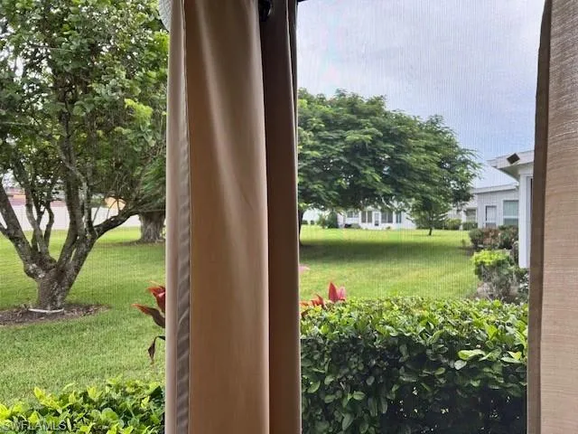 looking out fromt the Sunroom