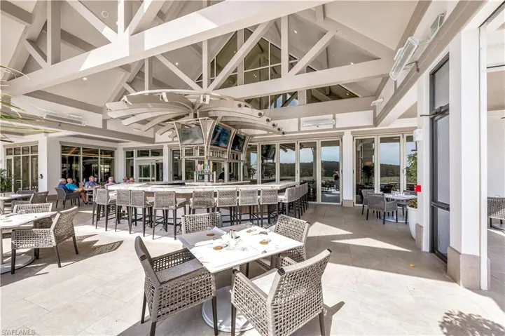 Outdoor dining & sports bar
