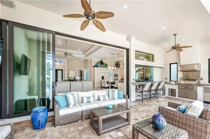 Plenty of covered entertainment space