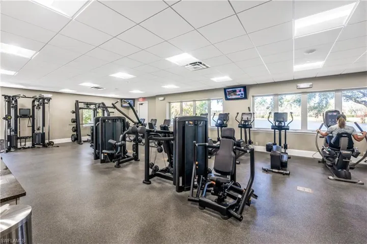 Good assortment of fitness choices.