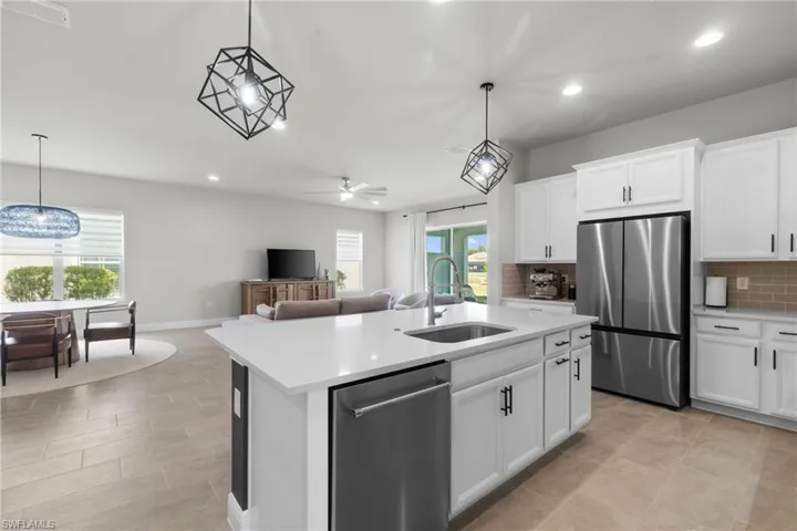The open-concept floor plan is perfect for entertaining or everyday living