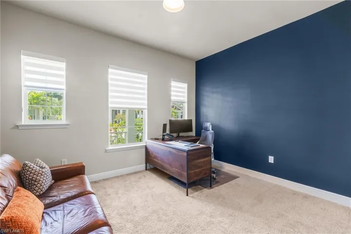 Front Guest Bedroom, currently setup as a second office.