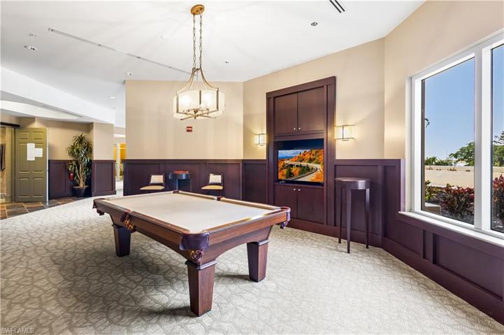 All on site amenities, include a billiards room.