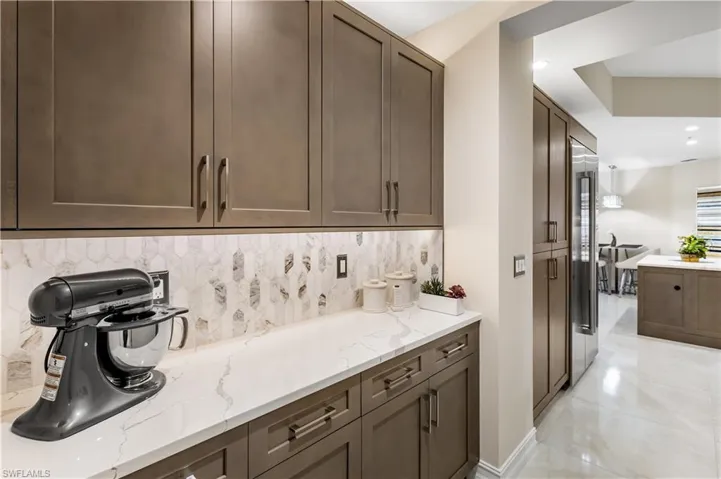 Butlers kitchen and more storage.