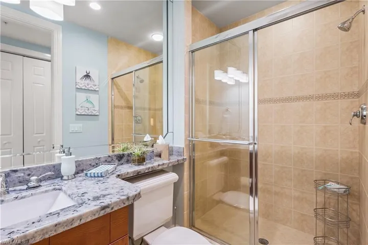 2nd ensuite bath offers a walkin in shower.