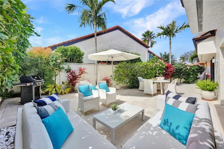 View of patio / terrace with outdoor lounge area and area for grilling