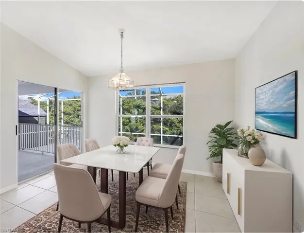 Staged Dining space