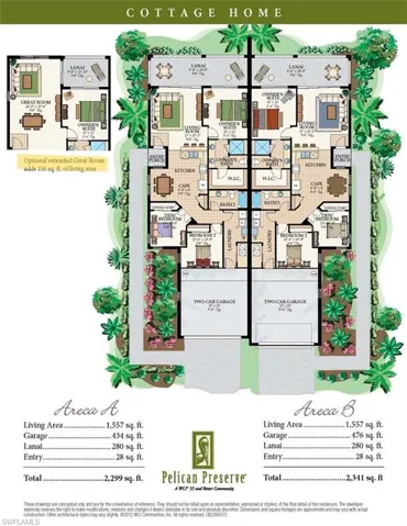 Extended Great Room and BR#3 Option