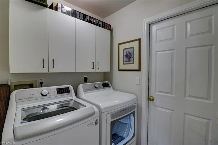 Shelving in laundry room