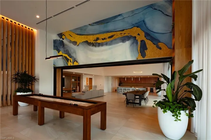 resident lounge with games