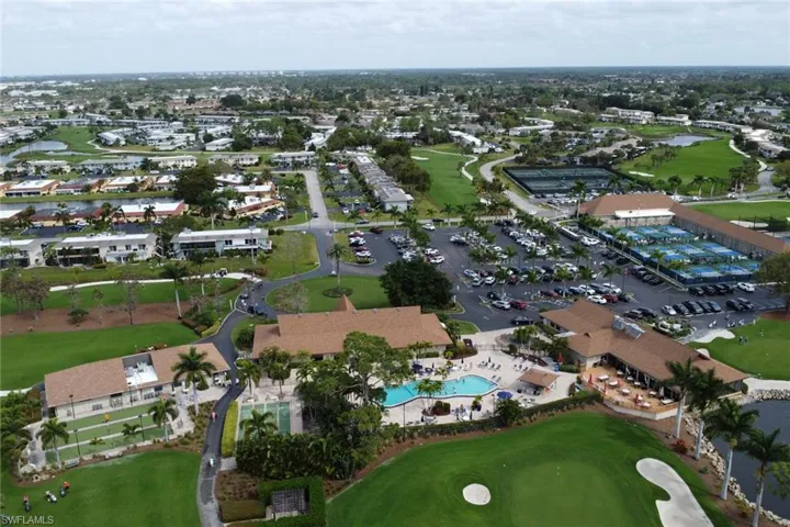 Central Amenities Overhead - Pool, Bocce, Shuffleboard, Tennis, Pickleball, Golf & Restaurant