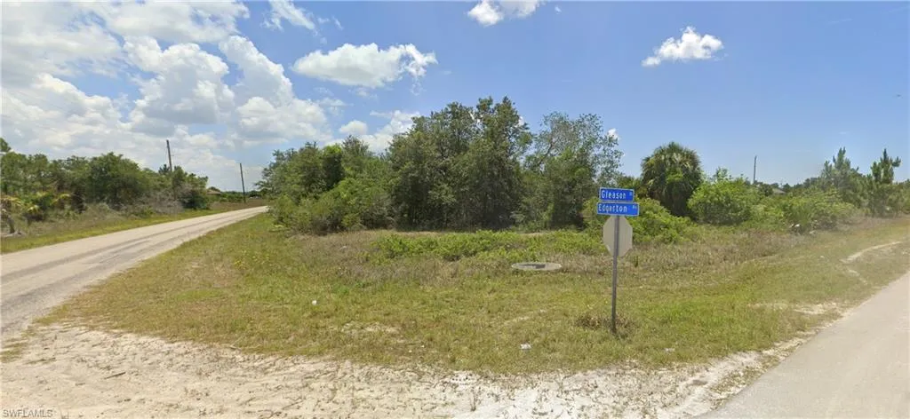 View of street featuring traffic signs