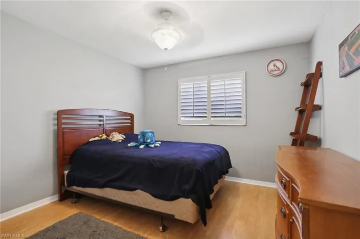 Bedroom featuring light wood-type flooring