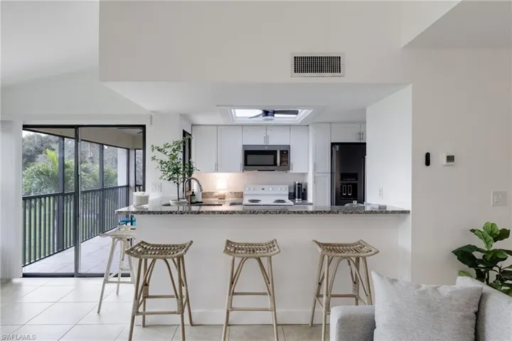 Kitchen view from living room