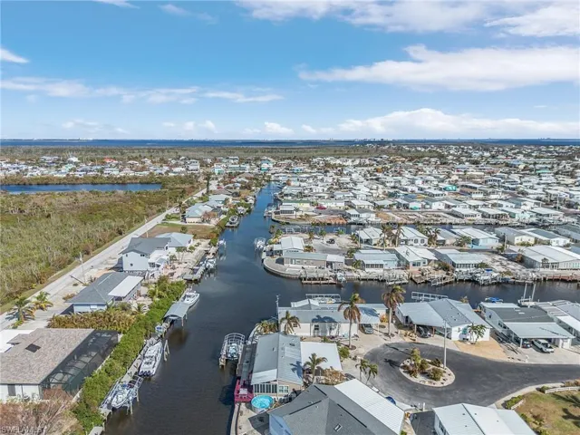 Looking East with Matlacha Pass and Cape Coral in the background.