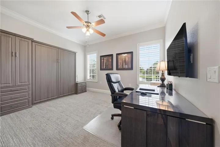 Large office with murphy bed