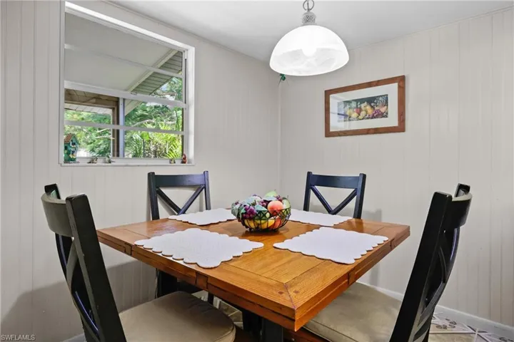 View of dining space