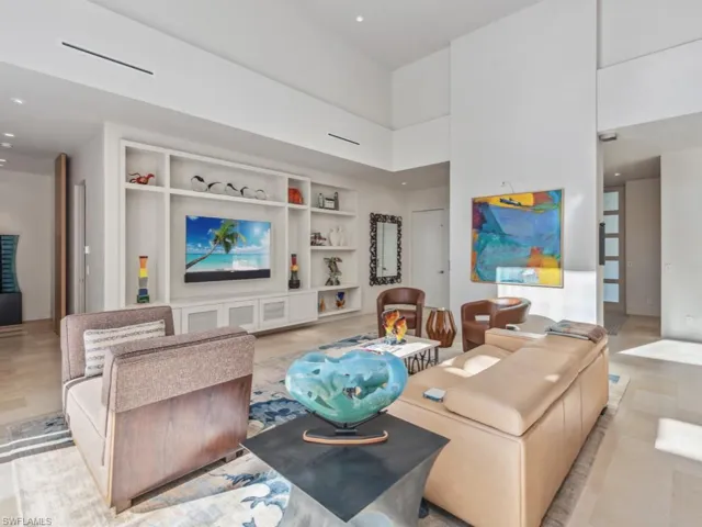 Modern custom wall shelving