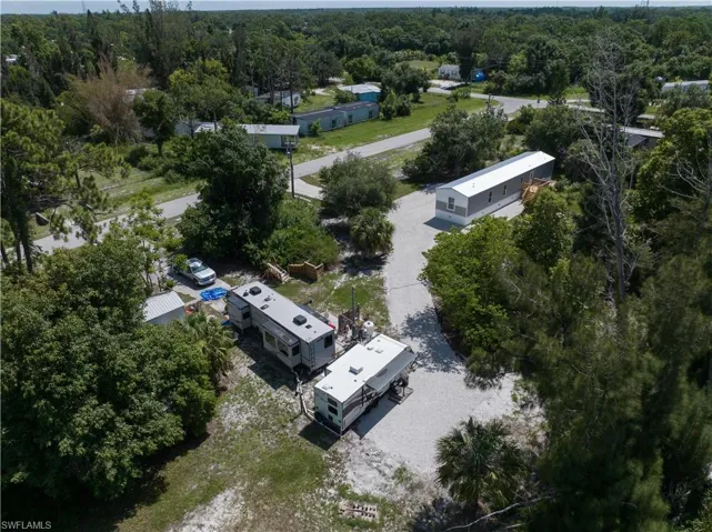 Birds eye view of property