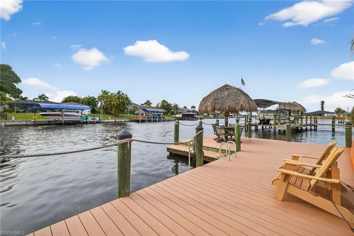 Dock featuring a water view