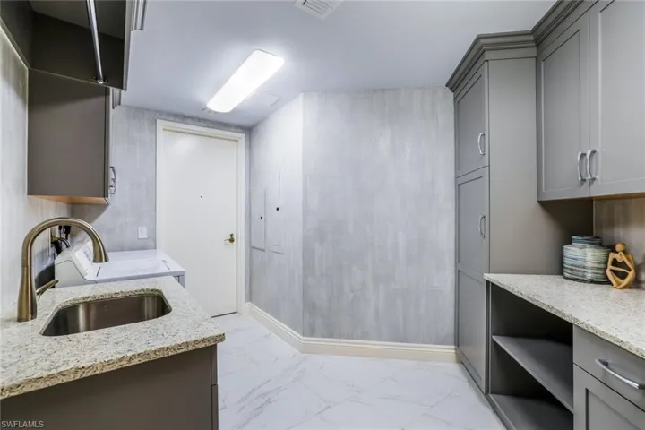 Idyllic large laundry room.