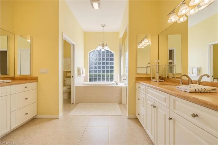 Master Bathroom with 2 vanities
