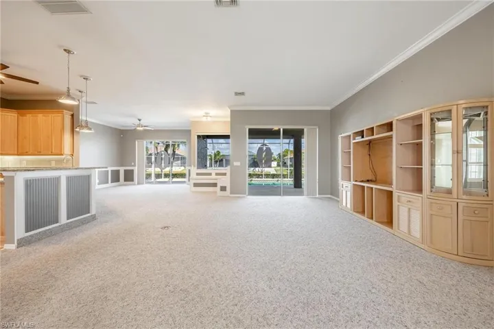 Living room/ Family Room with crown molding