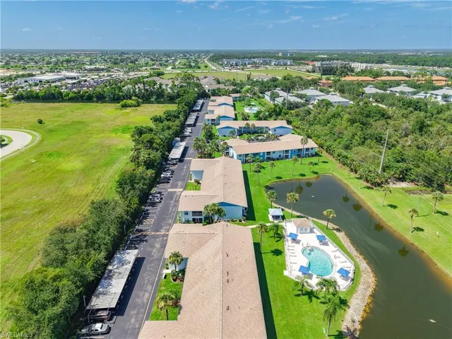 Bird's eye view of a large body of water