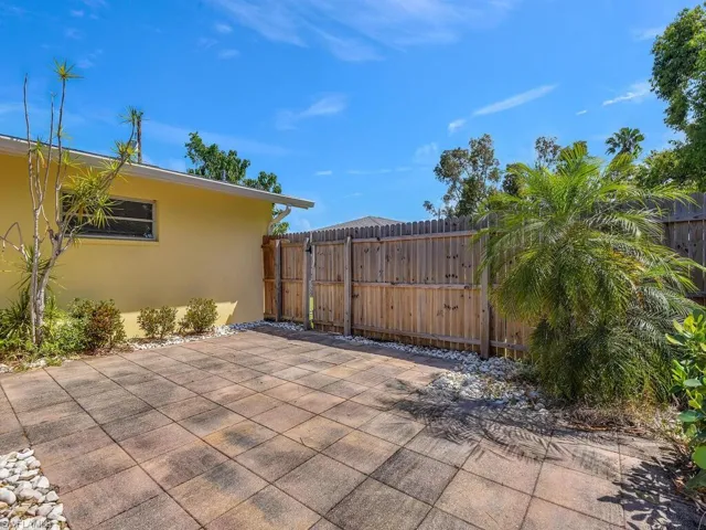 View of patio / terrace featuring fence