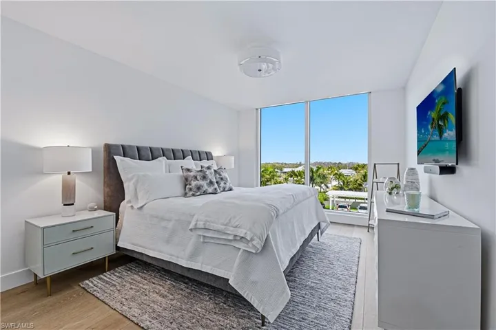 Bedroom featuring light wood-type flooring