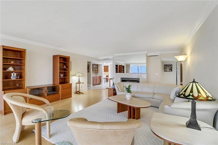 Living room with gas fireplace