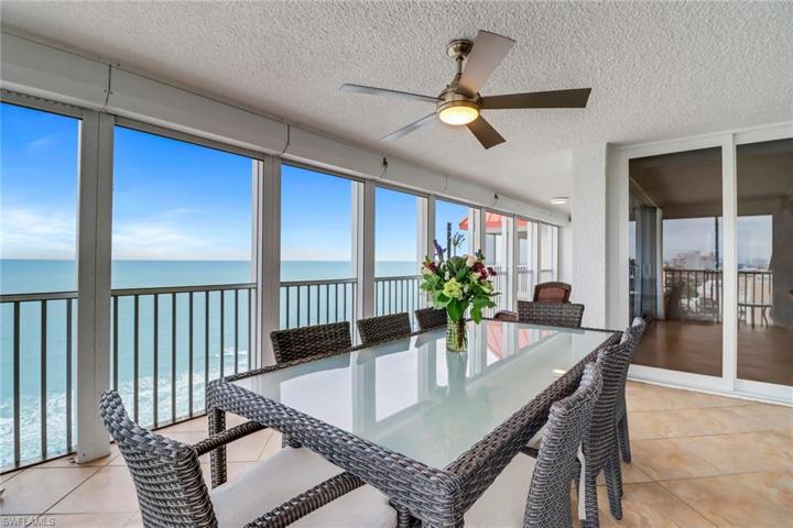 Outside dining area