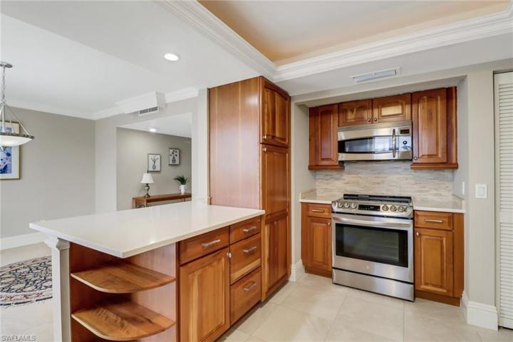 Well designed kitchen with ample storage