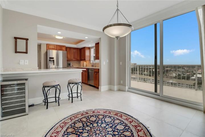 Elegant dining views with panoramic Bay views