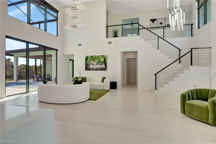 Common area featuring visible vents and stairs