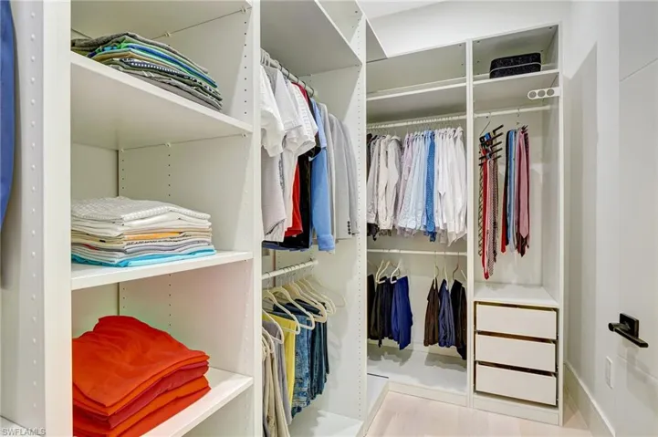 View of spacious closet