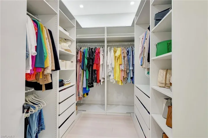 View of spacious closet