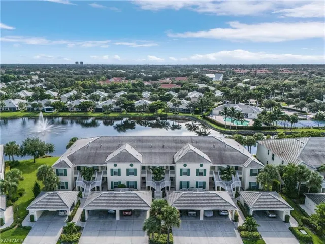 Aerial with a water view