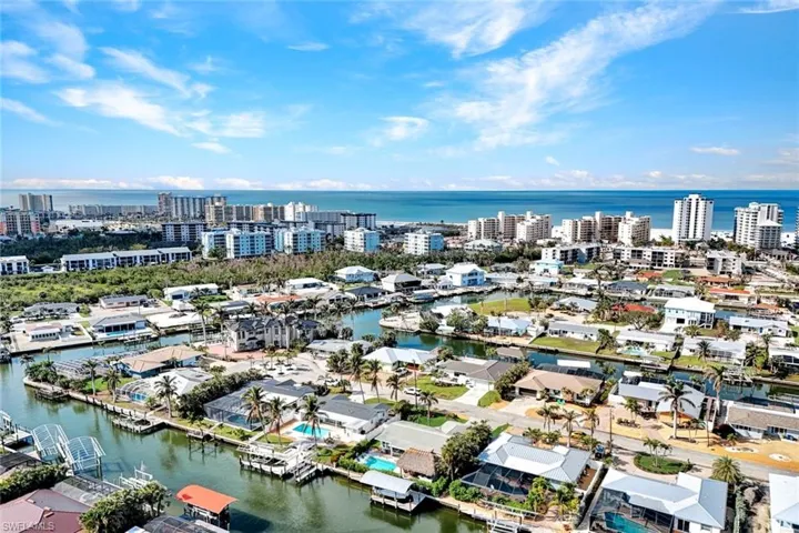 Aerial views of the Estero Bay.