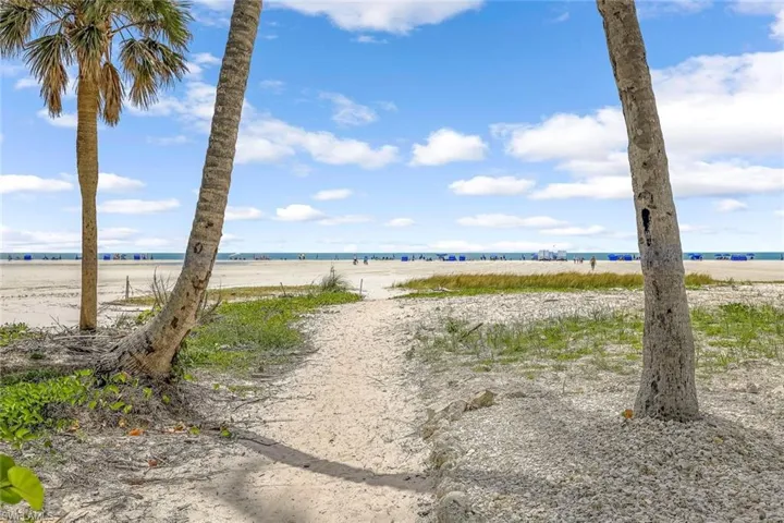 Resident beach is only a short walk from the home.