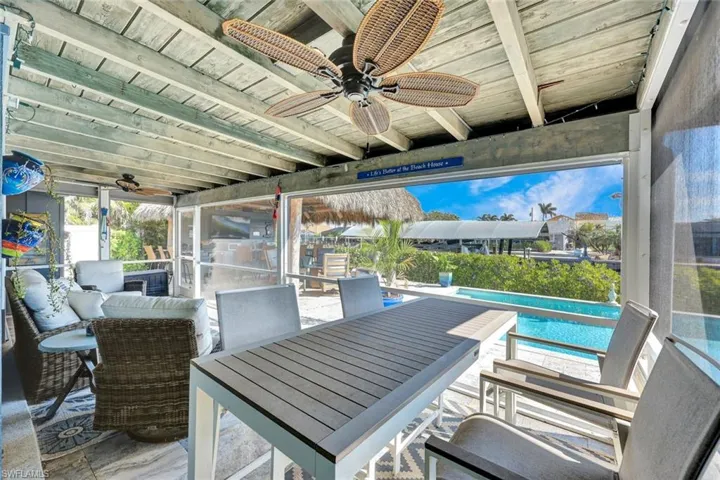 Ideal spot to sip your morning coffee or evening cocktail.