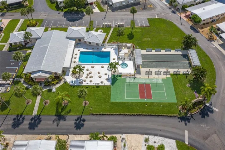 Bird's eye view of the many amenities